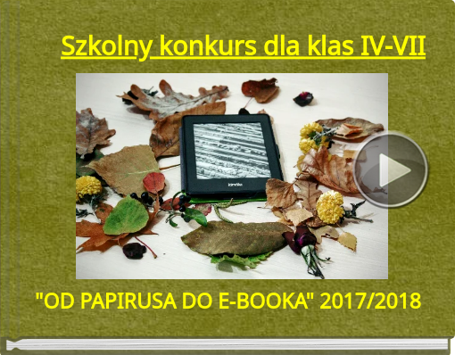Book titled Szkolny konkurs dla klas IV-VII