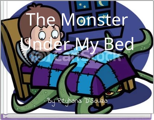 monster under the bed clipart