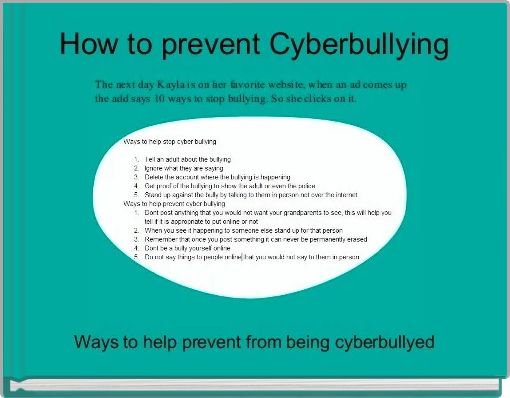 "How to prevent Cyberbullying" Free Books & Children's