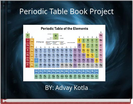 Periodic Table Book Project - Free stories online. Create books for kids