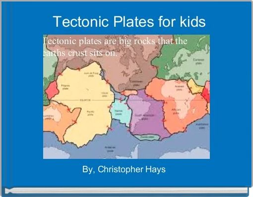 tectonic plates map for kids