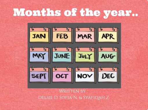 story to learn the months of the year